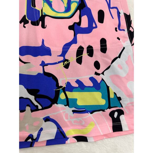 Jamie Sadock Pink Print Skort 14 Golf Tennis Pickleball - Picture 4 of 12